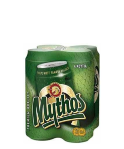 רביעיית בירה מיתוס פחית 500 מ"ל (Mythos Beer)