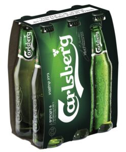 שישיית בירה קרלסברג 330 מ"ל (Carlsberg)