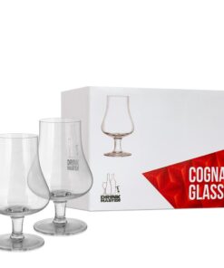 זוג כוסות קוניאק קריסטל (Set of 2 Crystal Cognac Glasses)