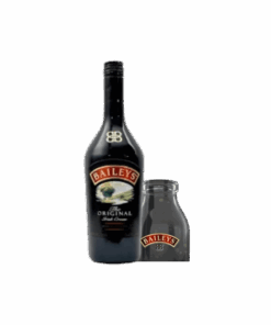 בייליס 700 מ״ל ובקבוקון זכוכית ממותג (Baileys Irish Cream)