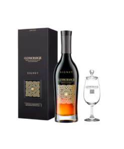 וויסקי גלנמורנג'י סיגנט וכוס ממותגת מתנה (Glenmorangie Signet)