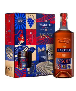 מארז קוניאק מרטל V.S.O.P וזוג כוסות (Martell V.S.O.P Gift Set + 2 Glasses)