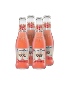 פיבר טרי סודה אשכולית ורודה 4 יח' ׁׁ(Fever Tree Pink Grapefruit Soda)