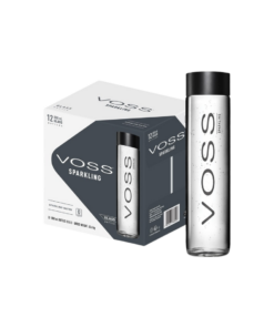 מים מינרלים VOSS מבעבעים זכוכית 800 מ"ל (12 יח') (Voss Sparkling Mineral Water Glass Bottles 800 ml (12 units))