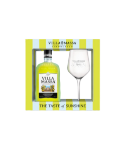 מארז מתנה וילה מאסה עם כוס (Liquor Villa Massa Limoncello gift box)